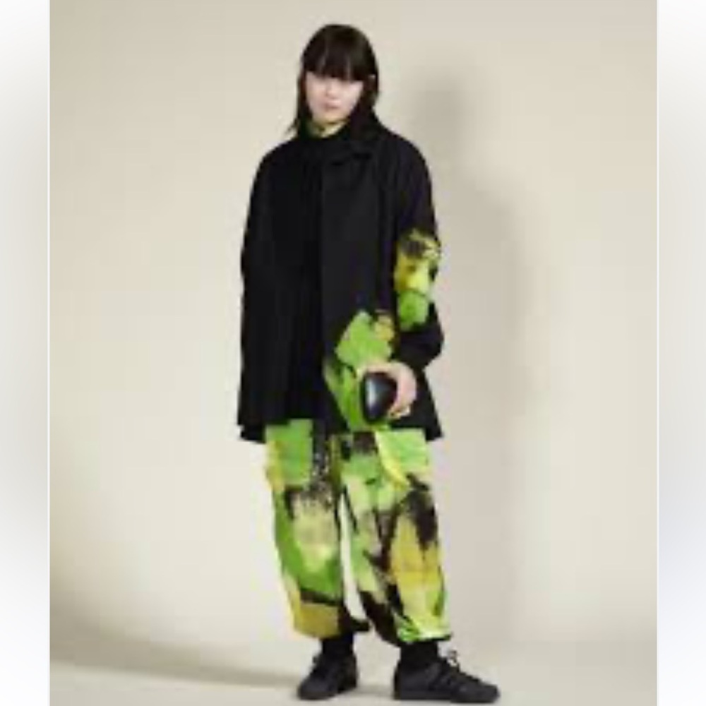 Y-3 WomenVibrant Green and Black Cargo Pants